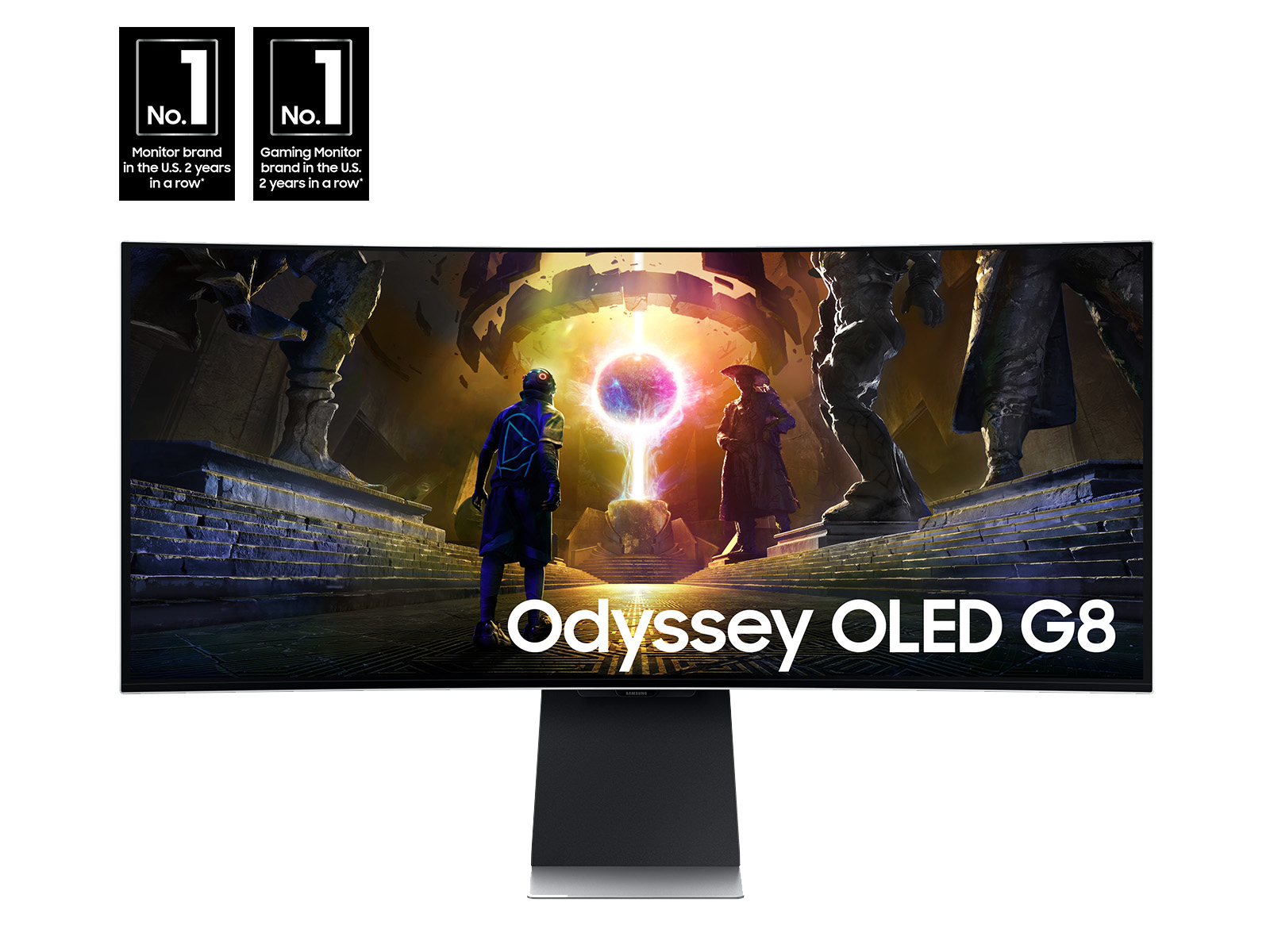 Odyssey OLED G8 (G85SD) 34in OLED Curved Gaming Monitor w/ 175Hz, 0.03ms, 1800R, Dual HDMI, DisplayPort, FreeSync Premium Pro