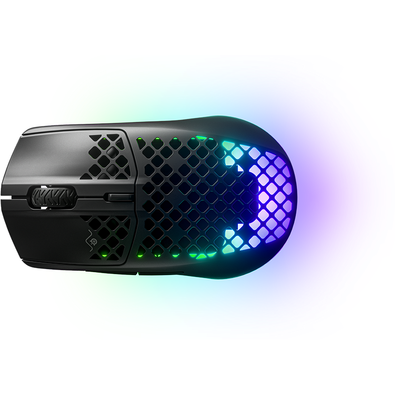 Steelseries Aerox 3 Wireless RGB Optical Gaming Mouse 2022 Edition w/ Bluetooth, Black