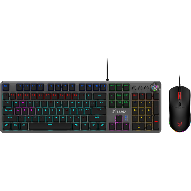 MSI Forge GK310 RGB Gaming USB Hot Swappable Keyboard &amp; Mouse Combo