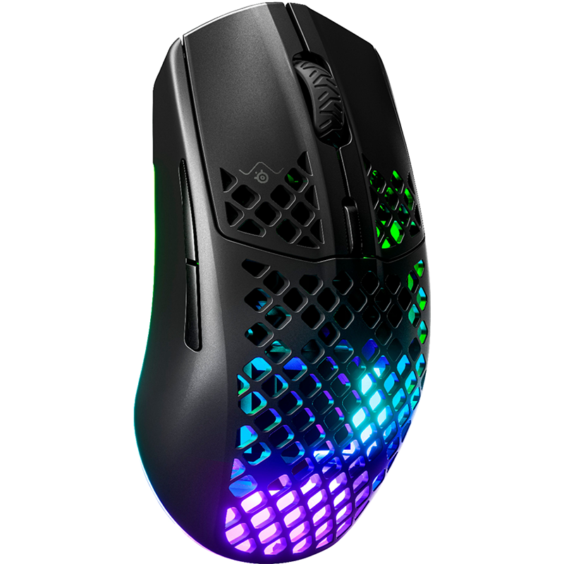 Steelseries Aerox 3 Wireless RGB Optical Gaming Mouse 2022 Edition w/ Bluetooth, Black