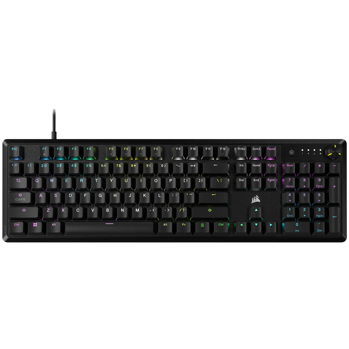 K70 Core RGB Mechanical Gaming Keyboard w/ MLX Red Switches, Wired, Black