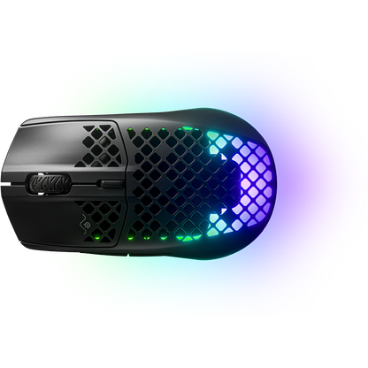 Steelseries Aerox 3 Wireless RGB Optical Gaming Mouse 2022 Edition w/ Bluetooth, Black