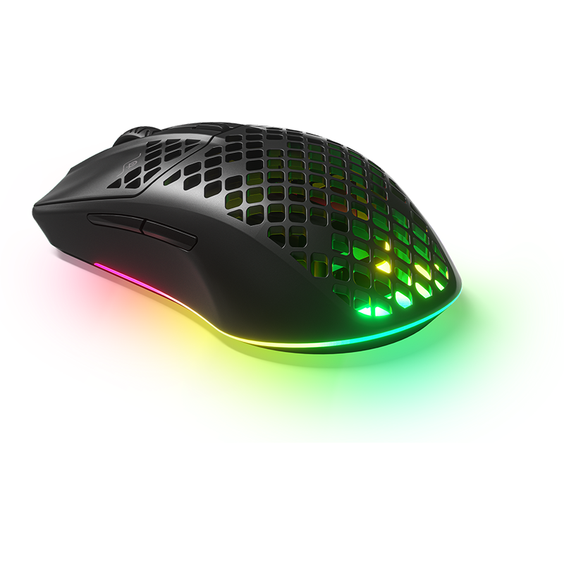 Steelseries Aerox 3 Wireless RGB Optical Gaming Mouse 2022 Edition w/ Bluetooth, Black