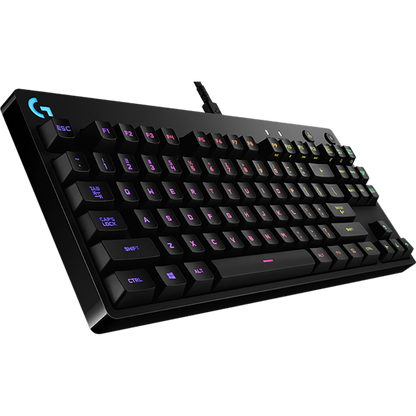 Logitech G PRO Keyboard w/ GX Blue Clicky Switches, LightSync RGB