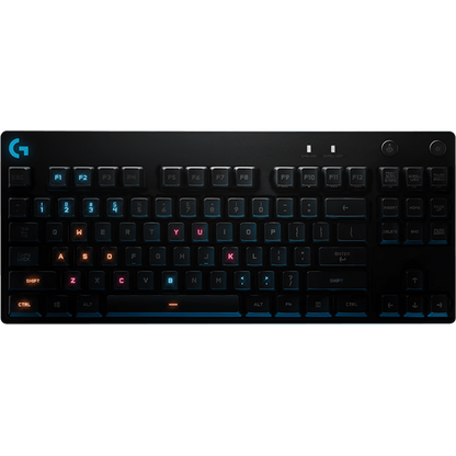 Logitech G PRO Keyboard w/ GX Blue Clicky Switches, LightSync RGB